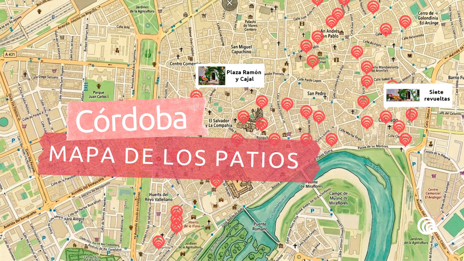 Descubre el mapa interactivo de los Patios de Córdoba 2026 que funciona incluso sin internet